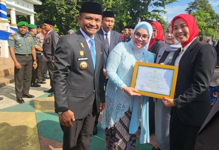 Momen Hardiknas Sekolah SD INP 5/81 Lemoape Bone Raih Dua Penghargaan