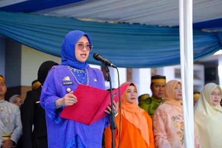 Momentum Hardiknas, Husniah Talenrang Kampanyekan "Gowa Cerdas"