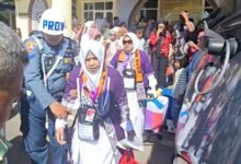 Jemaah Calon Haji KBIHU Jami’atul Bahari Lantamal VI Makassar Tahun 1446 H/2025 M Diberangkatkan