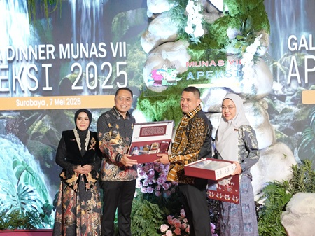 Munafri dan Melinda Hadiri Gala Dinner Peserta Munas Apeksi 2025