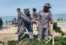 Lantamal VI Makassar Panen Rumput Laut di Lahan Hanpangan TNI AL Desa Punaga Takalar