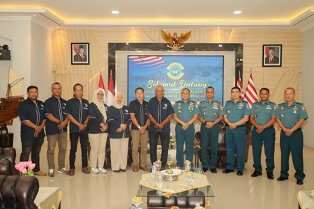Danlantamal VI Terima Kunjungan Pengurus P3AL Wilayah Makassar