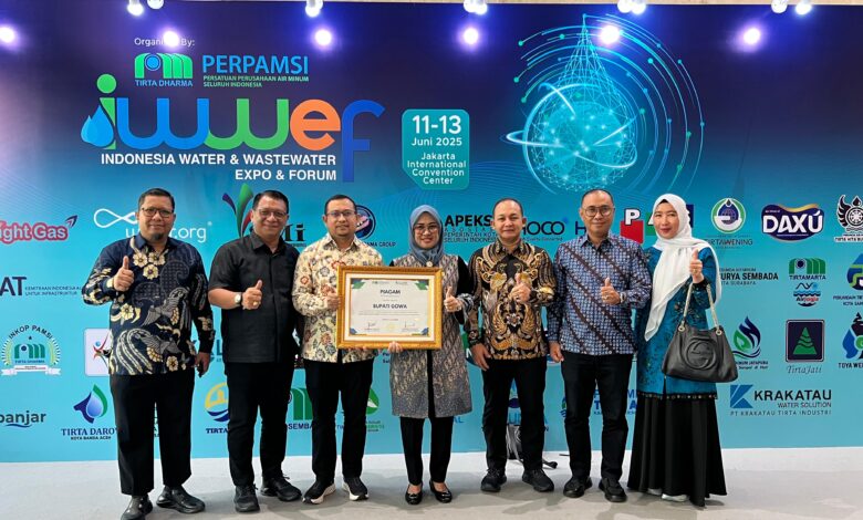Bupati Gowa Terima Penghargaan Perpamsi di IWWEF 2025