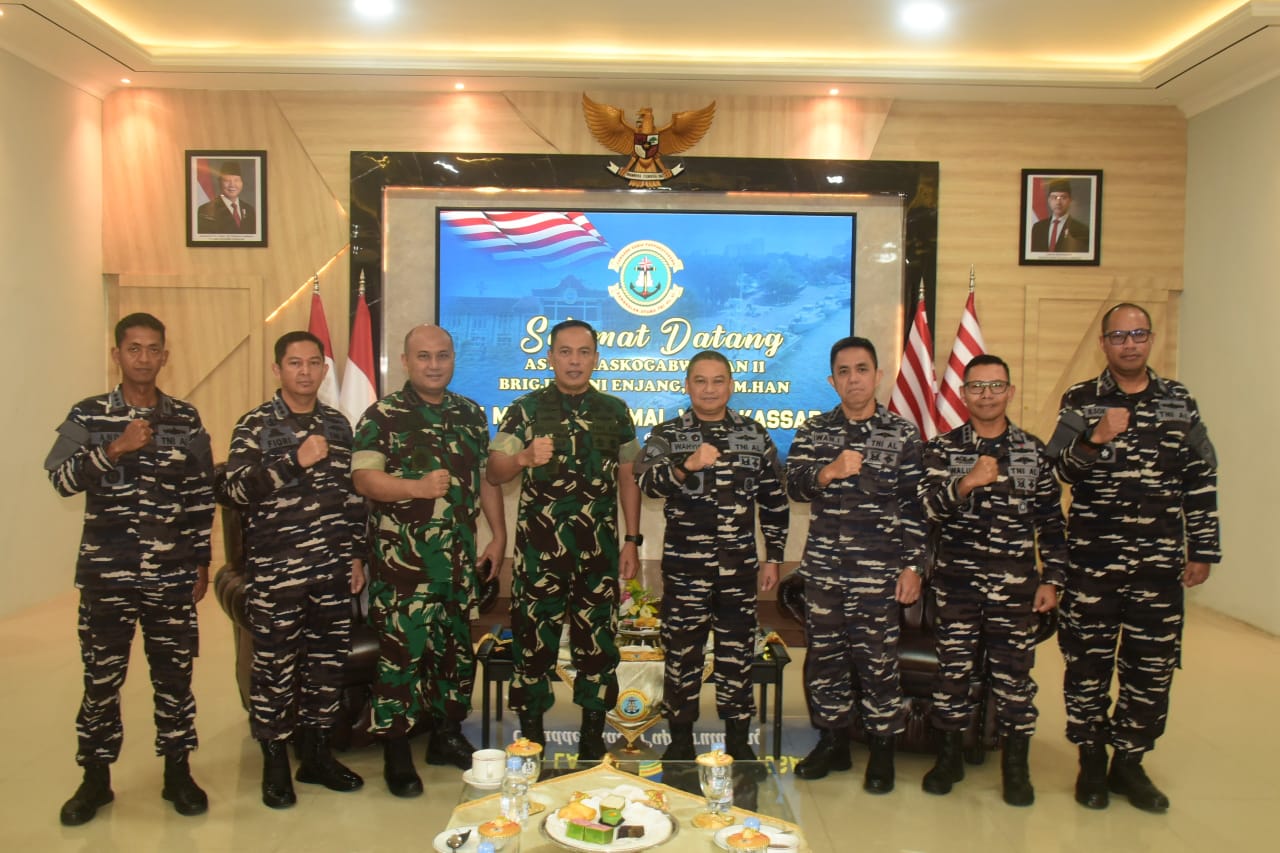 Danlantamal VI Makassar Terima Audensi Aster Kaskogabwilhan II