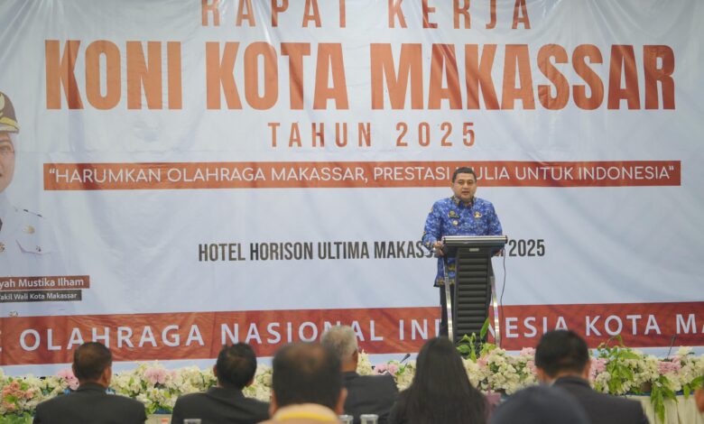 Buka Raker Munafri Dorong KONI Maksimalkan Peran Sosial Olahraga dan Prestasi