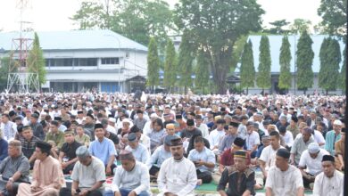 Ribuan Warga Kota Makassar Shalat Idul Adha 1446 H/2025 M Di Lantamal VI Makassar