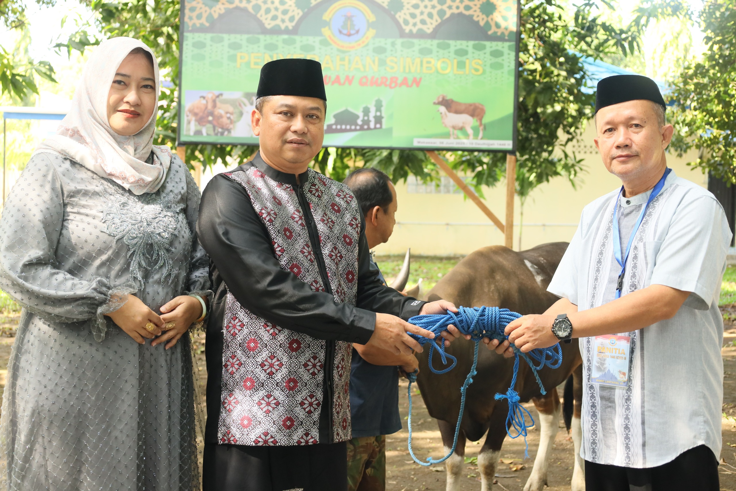 Lantamal VI Laksanakan Penyembelihan Hewan Qurban dalam Rangka Idul Adha 1446 H/2025 M
