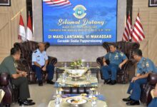 Danlantamal VI Terima Audiensi Kaotmilti IV Makassar