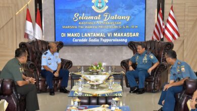 Danlantamal VI Terima Audiensi Kaotmilti IV Makassar