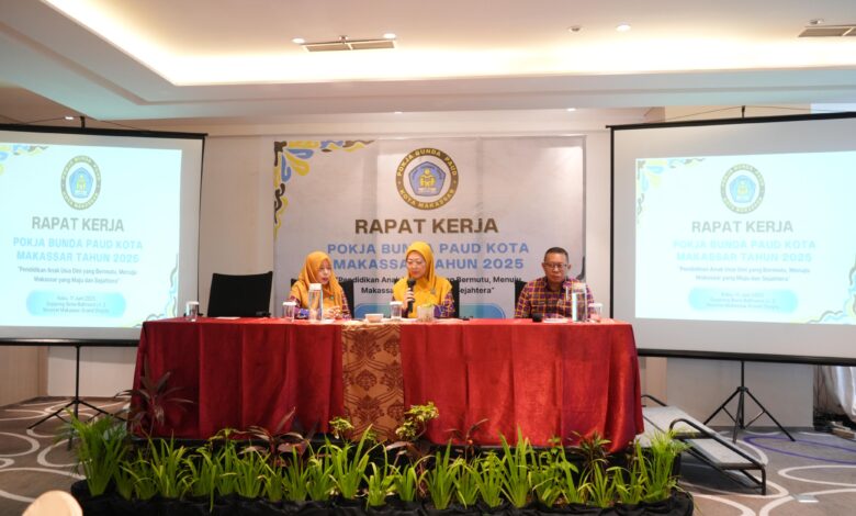Raker Pokja PAUD 2025, Melinda Aksa Dorong Sinergi Lintas Sektor untuk Anak Makassar