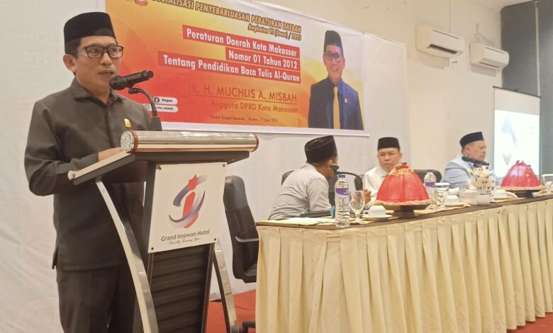 Anggota DPRD Makassar Muchlis Misbah Minta Pemkot Segera Terbitkan Perwali Baca Tulis Al-Quran 