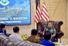 Danlantamal VI dan ICMI Muda Sulsel Bahas Kerja Sama Kemaritiman