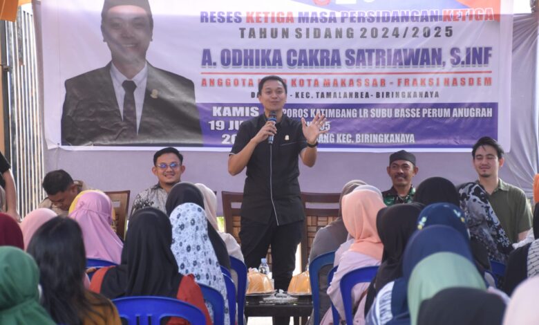 Odhika Cakra Temui Konstituen di Tiga Titik dalam Reses Ketiga Masa Persidangan 2024-2025 DPRD Makassar