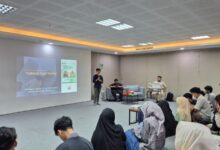 Puluhan mahasiswa mengikuti seminar bertajuk Growthlab: The Incubation Seminar Series, Nurturing Ideas, Growing Ventures di Auditorium Hadji Kalla Lt. 6 Kalla Institute, Rabu (18/6/2025) lalu.