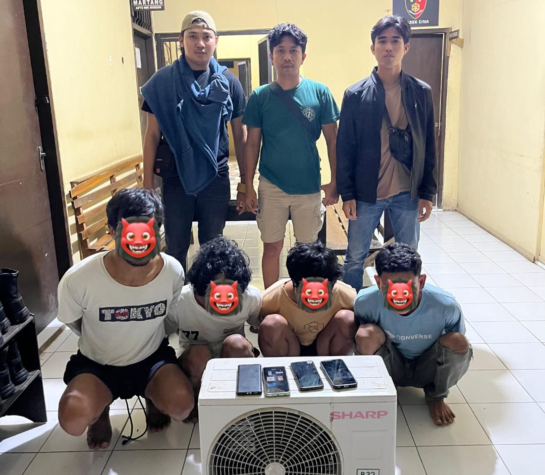Curi AC Kantor Desa, Resmob Polres Bone Ringkus Empat Remaja