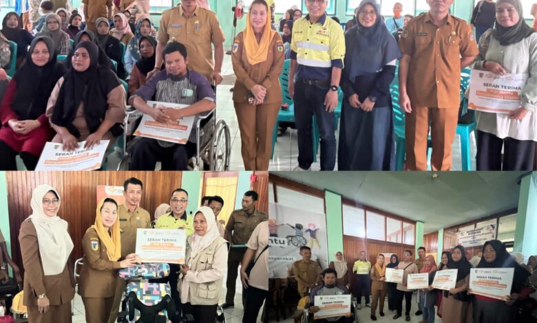 Wakil Wali Kota Palu Imelda Liliana Hadiri Penyerahan Bantuan Modal dan Alat Bantu Warga Penerima Manfaat