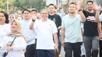 Danlantamal VI Ramaikan Olahraga Jalan Santai Sulsel Anti Mager 2025