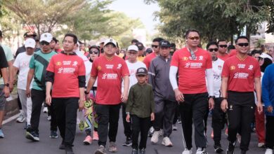 Wabup Gowa Lepas Ratusan Peserta Bhayangkara Fun Walk