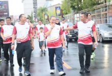 Danlantamal VI Semarakkan Bhayangkara Run Peringatan Hari Bhayangkara ke-79 tahun 2025