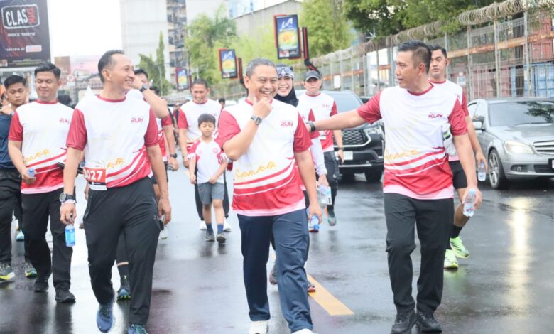 Danlantamal VI Semarakkan Bhayangkara Run Peringatan Hari Bhayangkara ke-79 tahun 2025