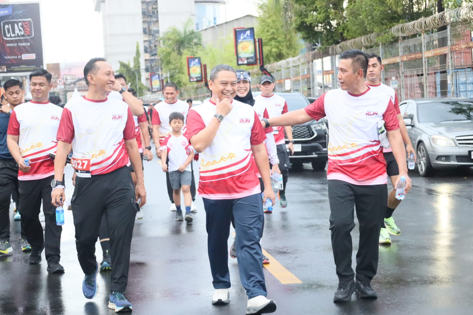Danlantamal VI Semarakkan Bhayangkara Run Peringatan Hari Bhayangkara ke-79 tahun 2025