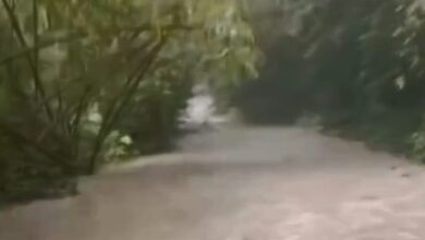 Banjir Bandang Merendam Jalan Poros Desa Polebunging Selayar