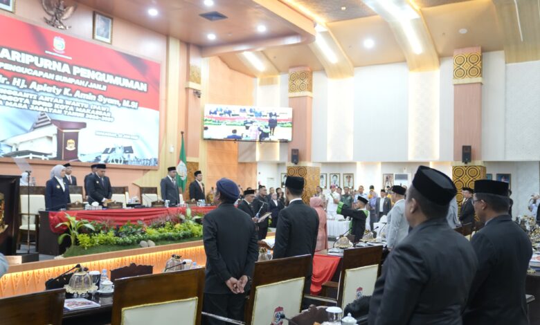 Apiaty Amin Syam Resmi Dilantik Jadi Anggota DPRD Kota Makassar
