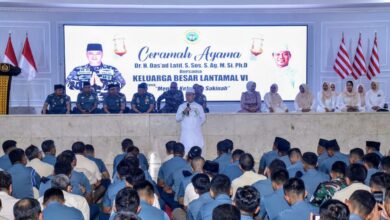 Jelang Idul Adha 1446 H2025 M, Ustadz Das'ad Latif Ceramah Di Depan Ratusan Personel Lantamal VI