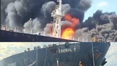 Kapal Tanker MT Federal II Terbakar Saat Docking