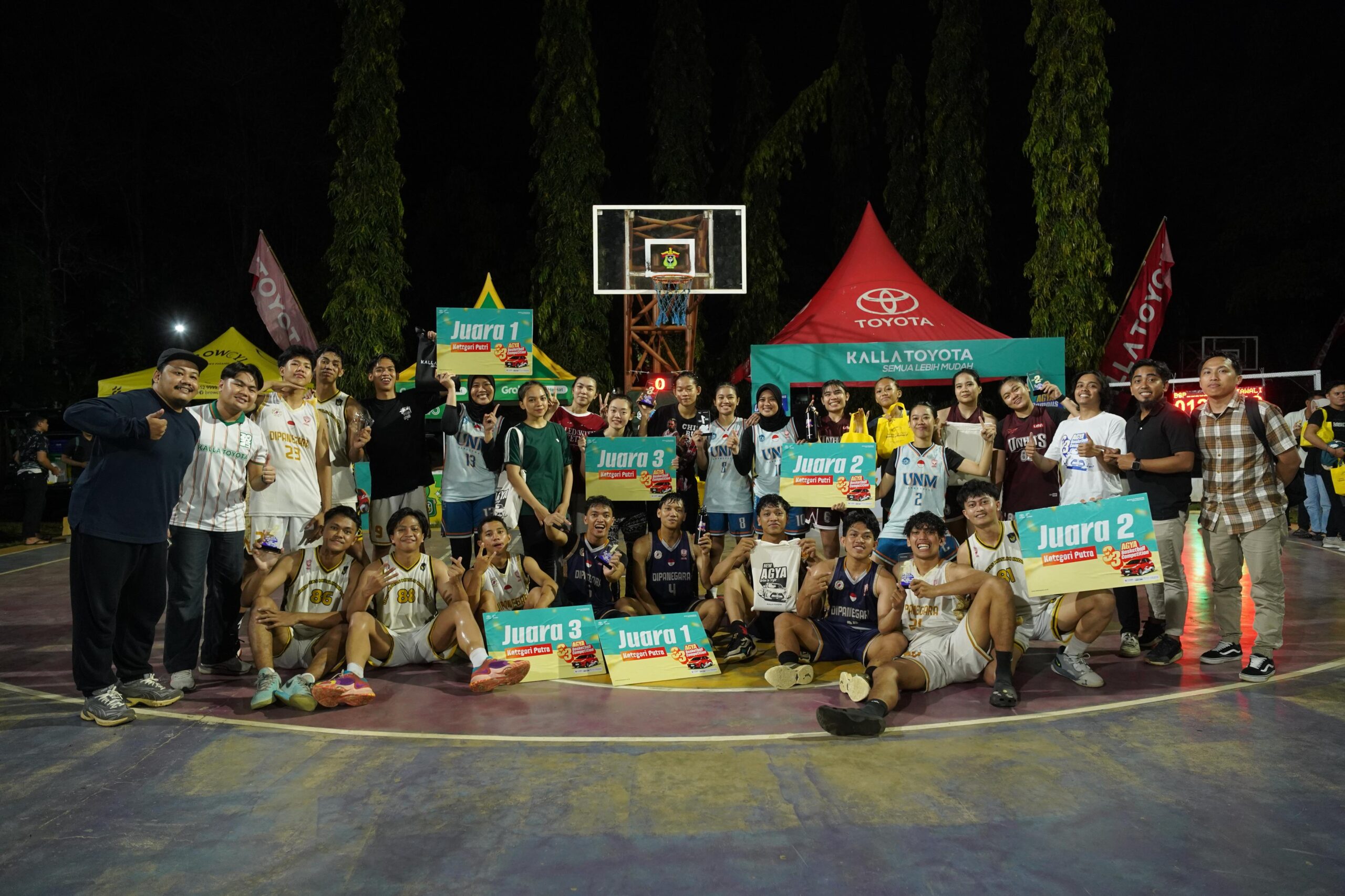 Kompetisi Basket 3x3 Agya Goes to Campus Sukses Digelar, Talenta Kampus Bersinar!