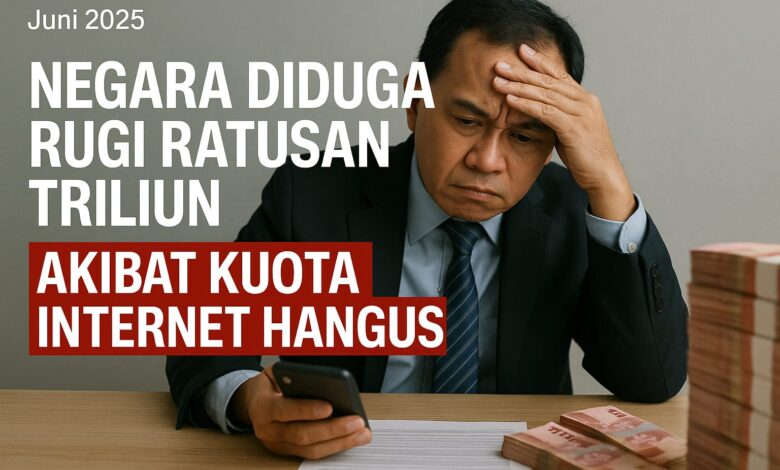 Kuota Internet Hangus, Negara Rugi Ratusan Triliun IAW Desak Audit Operator Seluler