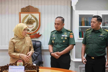 Bangun Sinergitas, Aliyah Mustika Ilham Berbincang Dengan Kepala Lemasmil IV Makassar