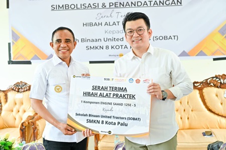 SMKN 8 Palu Terima Hibah Alat Praktik, Gubernur Puji Kolaborasi United Tractors Untuk Kemajuan Pendidikan Vokasi