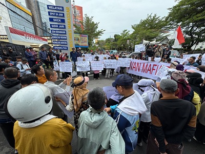 Lawan Mafia Tanah, Warga Datangi Polrestabes dan Pengadilan Tinggi Makassar