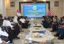 Danlantamal VI Terima Audiensi Ketua DPW Forum Bela Negara Sulawesi Selatan