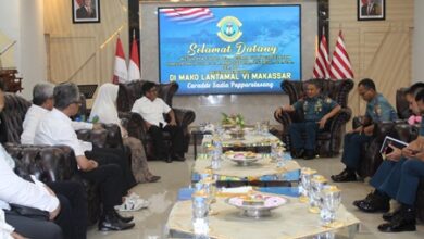Danlantamal VI Terima Audiensi Ketua DPW Forum Bela Negara Sulawesi Selatan