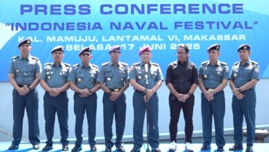 Danlantamal VI Makassar Laksanakan Press Conference Jelang Indonesia Naval Festival Tahun 2025