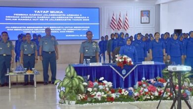 PJU Lantamal VI Makassar dan Korcab VI DJA II Ikuti tatap Muka Pembina Daerah Jalasenastri Armada II, Tekankan Jaga Martabat Keluarga