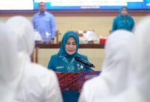 Pesona Sutera Khas Gowa Warnai Pelantikan Pengurus Dekranasda