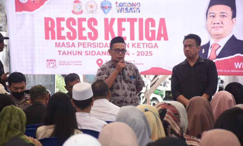 Anggota Fraksi PDI Perjuangan DPRD Makassar William Gelar Reses di Kaluku Bodoa