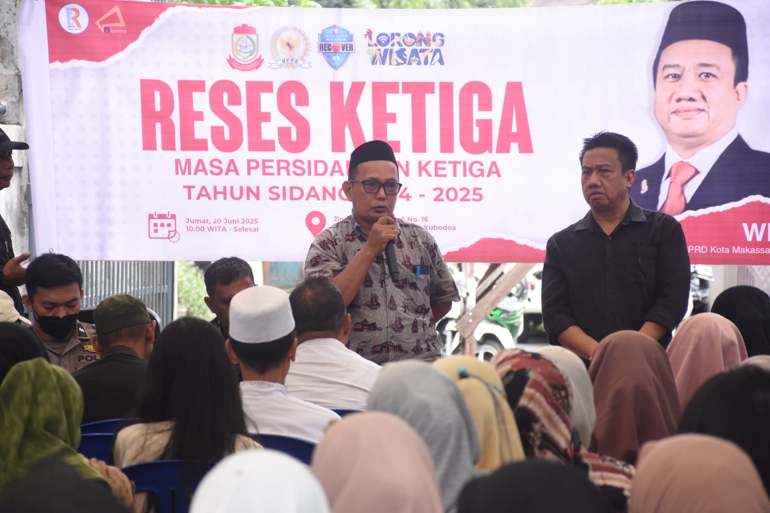 Anggota Fraksi PDI Perjuangan DPRD Makassar William Gelar Reses di Kaluku Bodoa