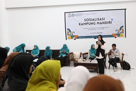 Sosialisasi Kampung Mandiri, TP PKK Kota Makassar Bekali UMKM dengan Literasi Keuangan dan Digital