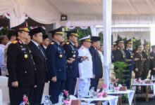Danlantamal VI Makassar Hadiri Upacara Peringatan Hari Bhayangkara Ke-79 Tahun 2025