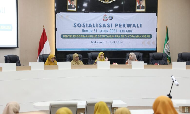 Perkuat Transisi Pendidikan Anak di Makassar, Sosialisasi Perwali PAUD Libatkan Orang Tua