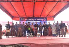 Wadan Lantamal VI Hadiri Semarak Pesta Rakyat Nelayan HUT Karaeng Loe Jamarang Tahun 2025 di KBN Jamarang