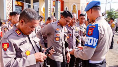 Polda Gelar Giat Gaktibplin Kapolres Bone Tegaskan Tak Ada Toleransi Bagi Personel Yang Melanggar