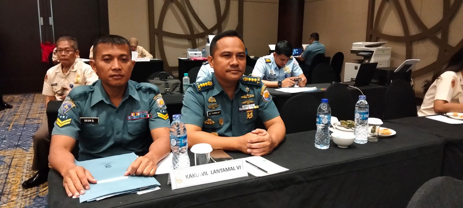 Lantamal VI Makassar Ikuti Rapat Rekonsiliasi LRA Wilayah dan Eselon I Semester I Tahun 2025