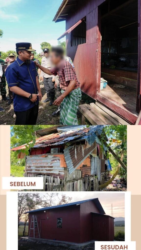 Gubernur Sulsel  Serahkan Bantuan Bedah Rumah Warga Kurang Mampu di Barru