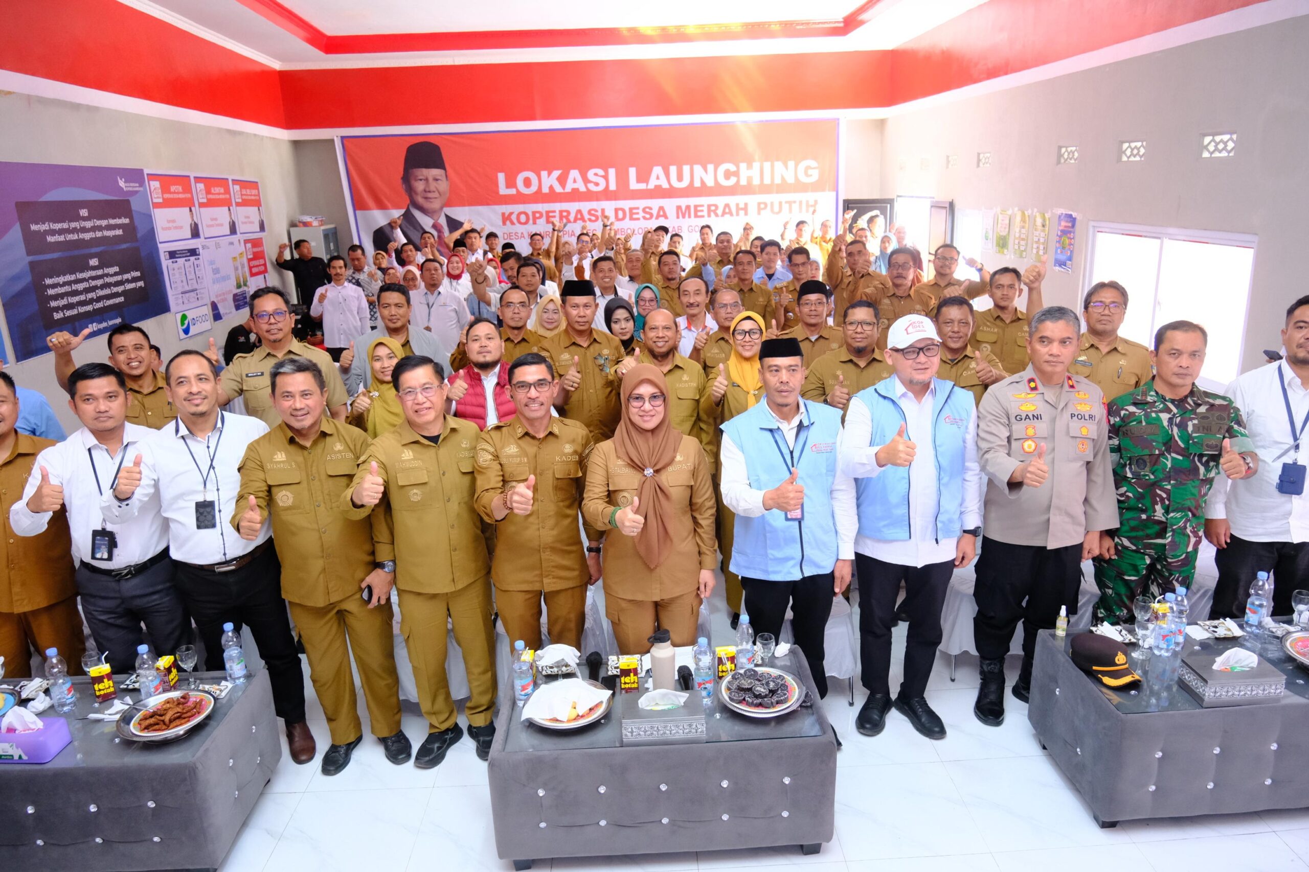 Resmi Diluncurkan, 167 Koperasi Merah Putih di Gowa Berbadan Hukum