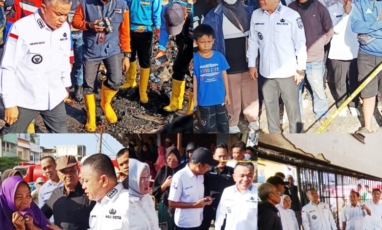 Pasca Kebakaran Pasar Inpres Manonda, Wali Kota Palu Hadianto Rasyid Langsung Tinjau Lokasi